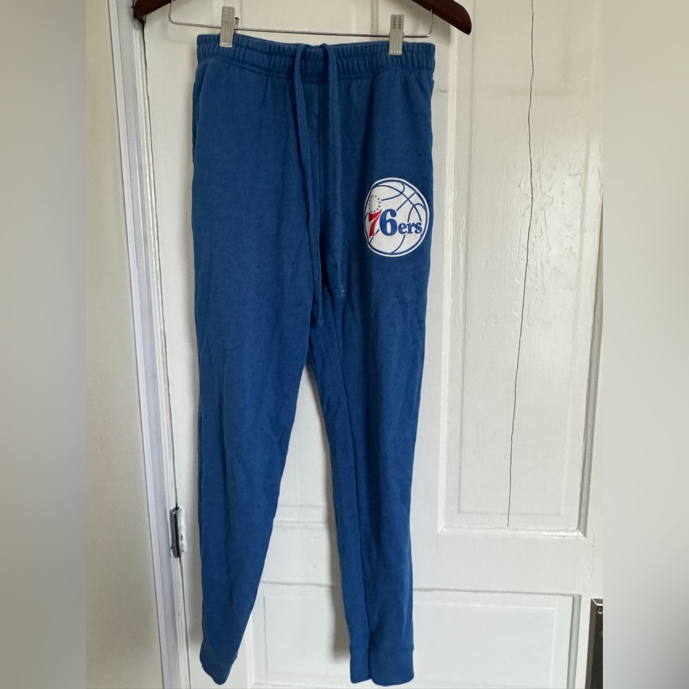 Men Small Philadelphia Blue 76ers Sweatpants